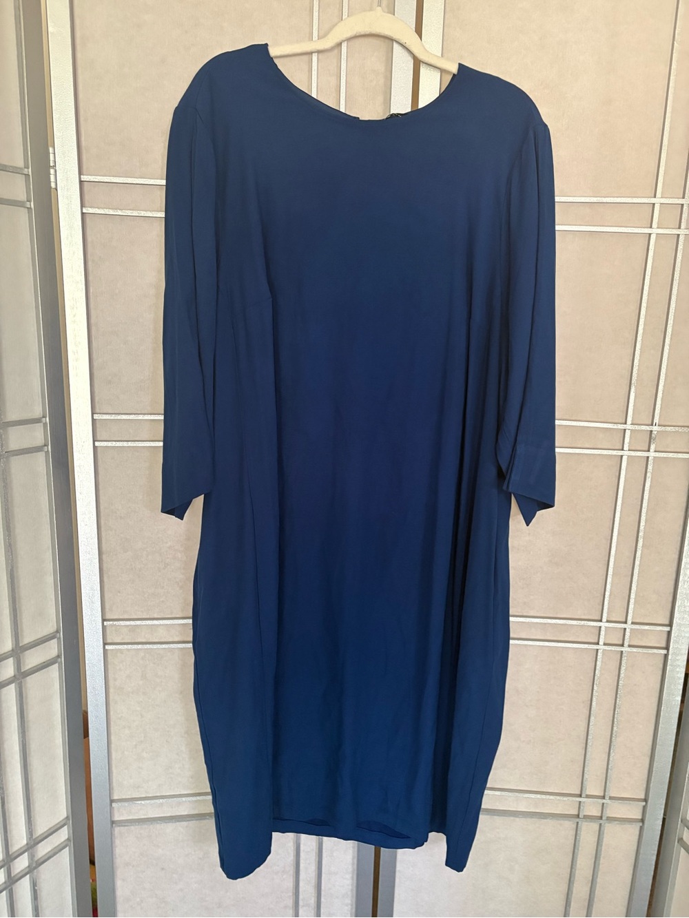 Universal Standard Navy Midi Shift Dress - Picture 1 of 6